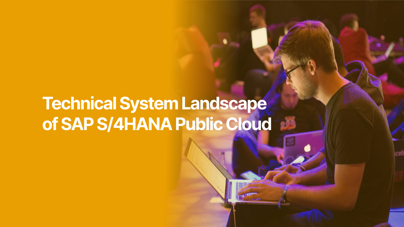 Technical System Landscape of SAP S/4HANA Public Cloud